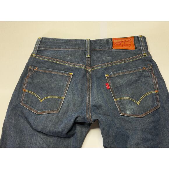 Rare Levi's Red Men's Slim Straight Leg Blue Denim Jeans - Size 29x30 - Picture 4 of 8